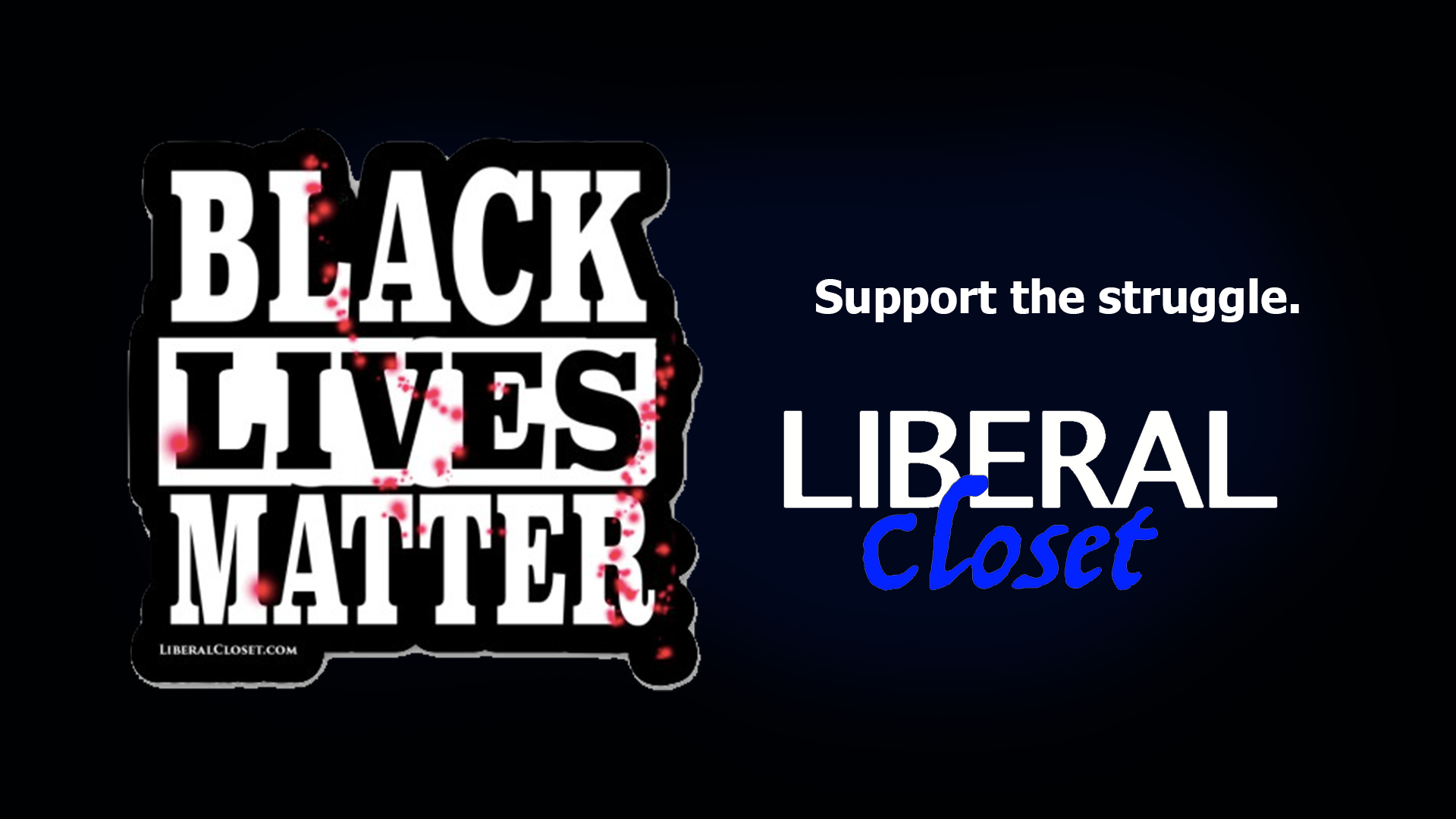 Black Lives Matter bumper sticker slider